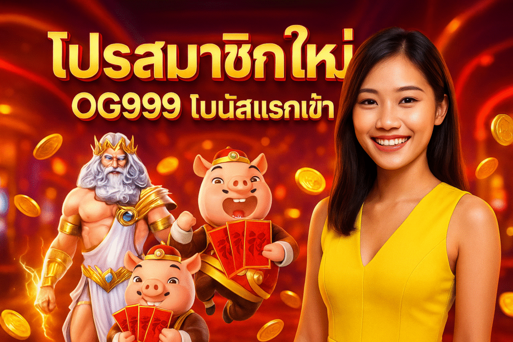 โปรสมาชิกใหม่ OG999 โบนัสแรกเข้า