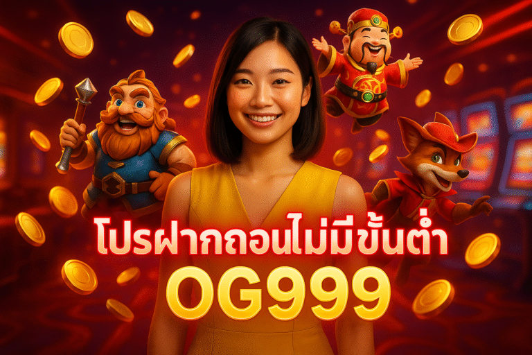 โปรฝากถอนไม่มีขั้นต่ำ OG999