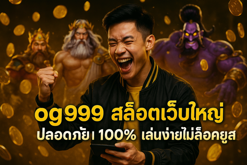 OG999 สล็อตเว็บใหญ่ ปลอดภัย 100% เล่นง่ายไม่ล็อคยูส